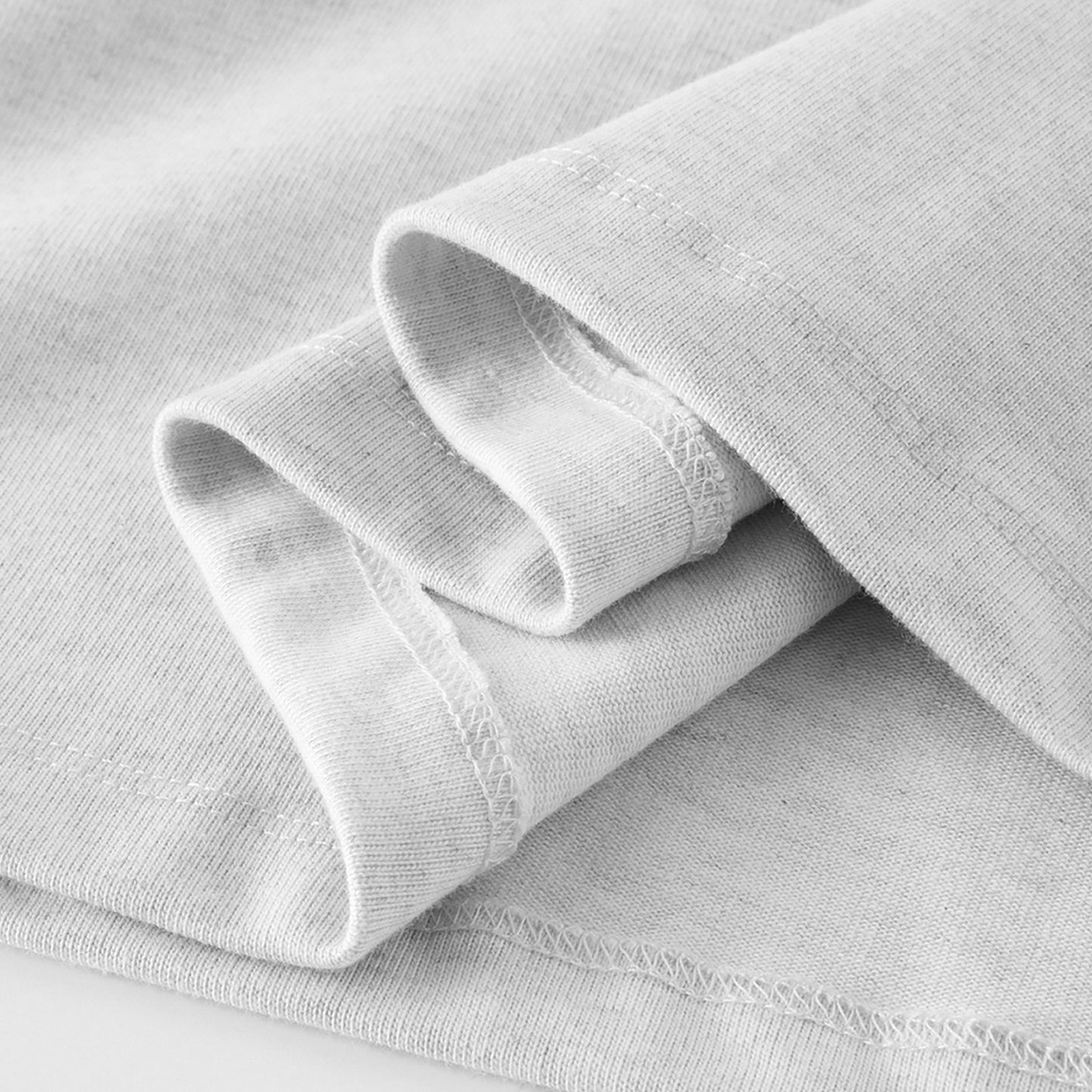 FineAF White heavyweight T-shirt sleeve opening detail