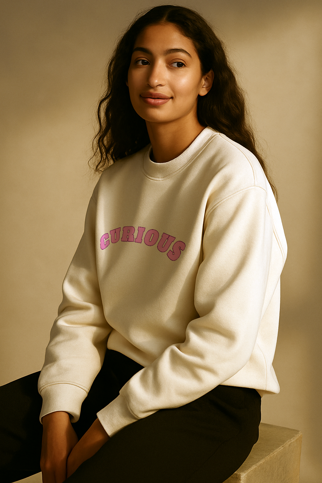 empowering  cotton sweatshirt, fineAF collection