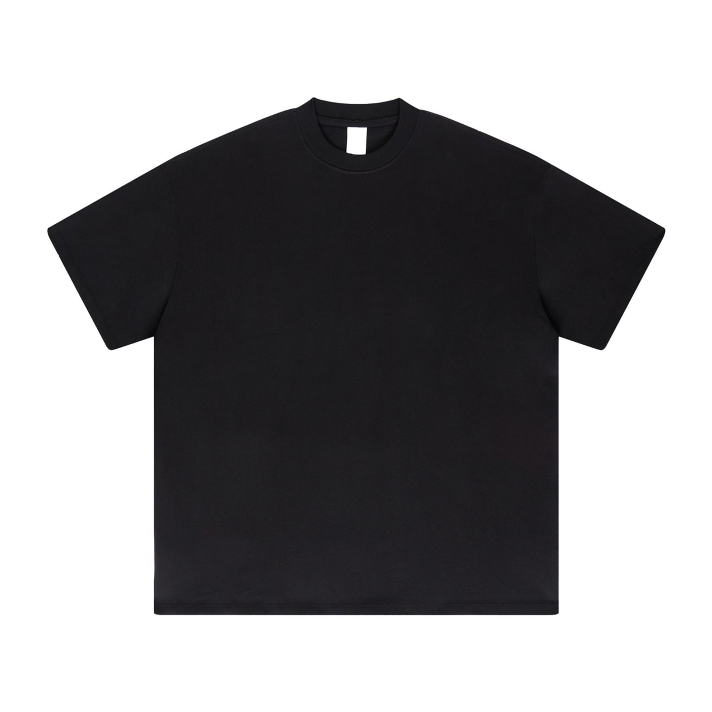 FineAF Collection One heavyweight drop-shoulder T-shirt in Black, front flat lay