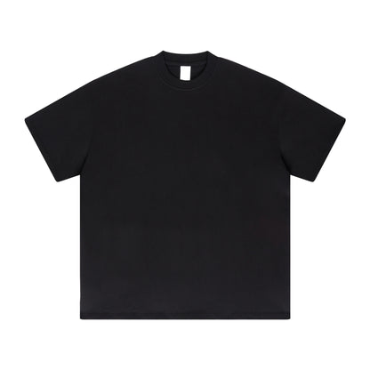 FineAF Collection One heavyweight drop-shoulder T-shirt in Black, front flat lay