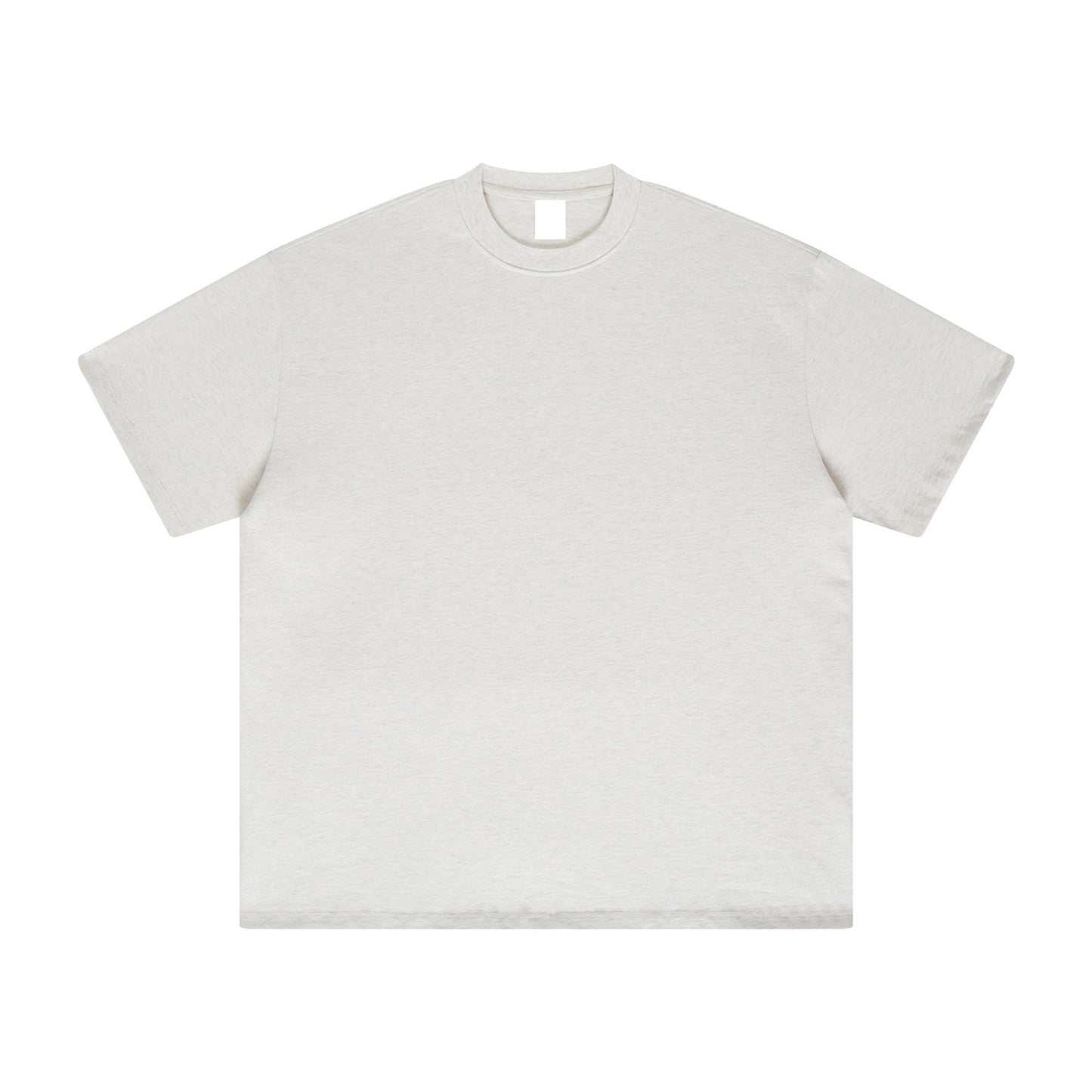 FineAF Collection One heavyweight drop-shoulder T-shirt in Oat, front flat lay