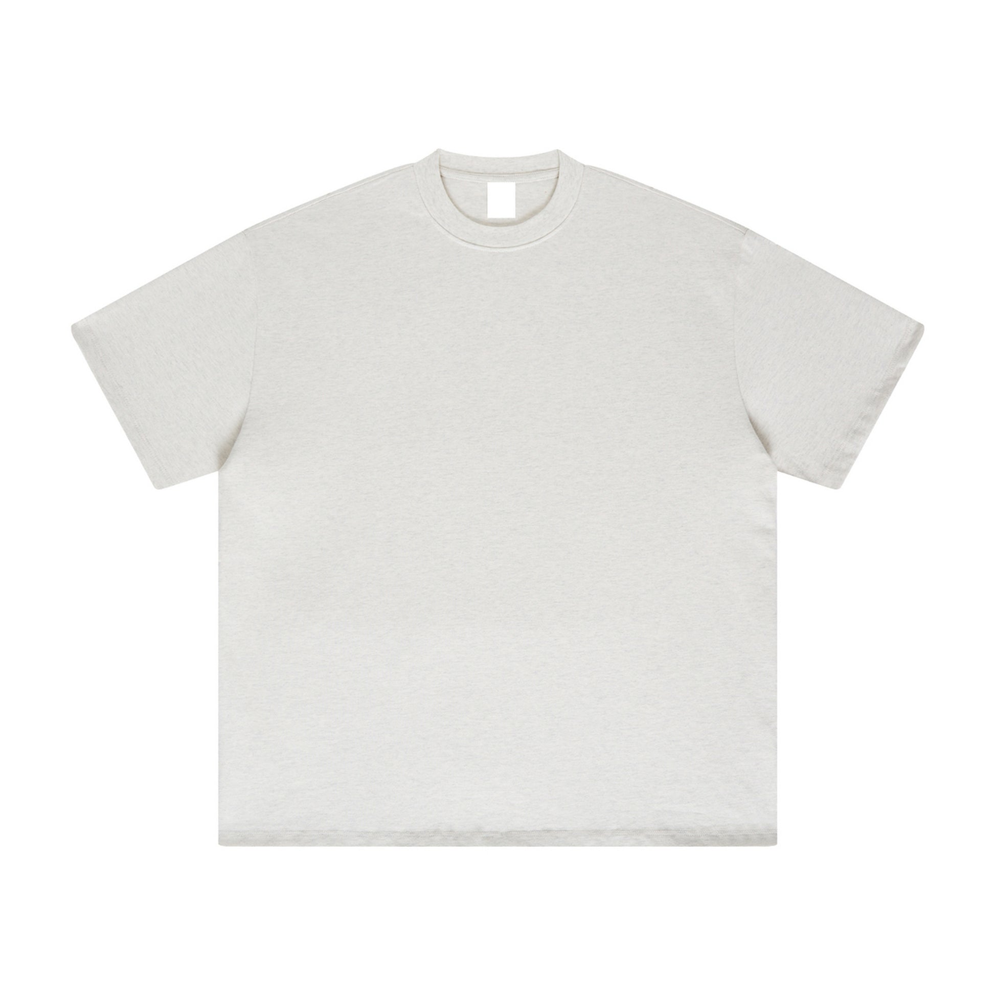 FineAF Collection One heavyweight drop-shoulder T-shirt in Oat, front flat lay