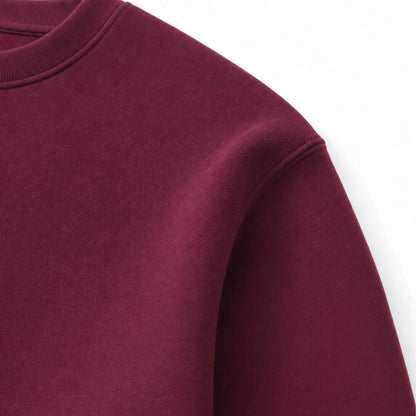 Close-up of the FineAF Visionary sweatshirt dropped shoulder construction