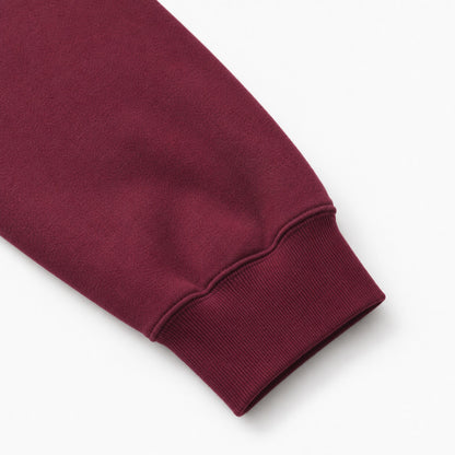 Close-up of the FineAF Visionary sweatshirt sleeve volume and ribbed cuff